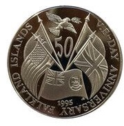 50 Pence - Elizabeth II V.E. Day, United Kingdom, 1995 reverse image