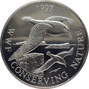 50 Pence - Elizabeth II Black-browed Albatros, United Kingdom, 1997 reverse image