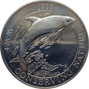 50 Pence - Elizabeth II Peale's Dolphin, United Kingdom, 1998 reverse image