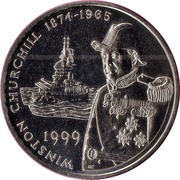 50 Pence - Elizabeth II Winston Churchill, United Kingdom, 1999 reverse image