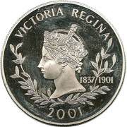 50 Pence - Elizabeth II Queen Victoria, United Kingdom, 2001 reverse image