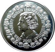 50 Pence - Elizabeth II Diamond Birthday, United Kingdom, 2001 reverse image