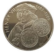 50 Pence - Elizabeth II King Henry VII of England, United Kingdom, 2001 reverse image