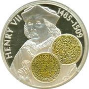 50 Pence - Elizabeth II King Henry VII of England, United Kingdom, 2001 reverse image