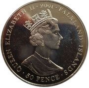 50 Pence - Elizabeth II Charles II obverse image