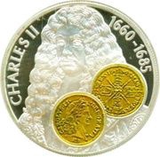 50 Pence - Elizabeth II Charles II, United Kingdom, 2001 reverse image