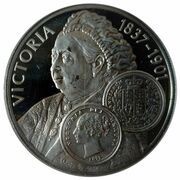 50 Pence - Elizabeth II Queen Victoria, United Kingdom, 2001 reverse image