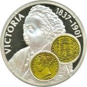 50 Pence - Elizabeth II Queen Victoria, United Kingdom, 2001 reverse image