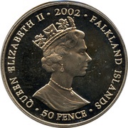 50 Pence - Elizabeth II Coronation, Colored obverse image