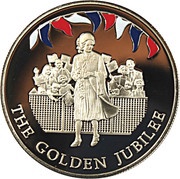 50 Pence - Elizabeth II Walking Queen, United Kingdom, 2002 reverse image