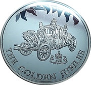 50 Pence - Elizabeth II Coronation coach, United Kingdom, 2002 reverse image