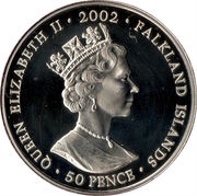 50 Pence - Elizabeth II Crown obverse image
