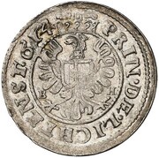 3 Kreuzers - Charles I, Bohemia, 1614 reverse image