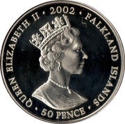 50 Pence - Elizabeth II Throne obverse image