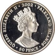 50 Pence - Elizabeth II Throne obverse image
