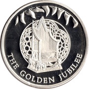 50 Pence - Elizabeth II Throne, United Kingdom, 2002 reverse image