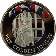 50 Pence - Elizabeth II Golden Jubilee, United Kingdom, 2002 reverse image