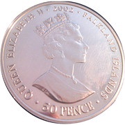 50 Pence - Elizabeth II Throne obverse image
