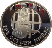 50 Pence - Elizabeth II Golden Jubilee, United Kingdom, 2002 reverse image