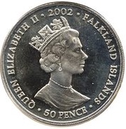 50 Pence - Elizabeth II Queen and Duke of Edinburgh obverse image