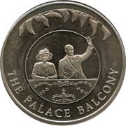 50 Pence - Elizabeth II Palace Balcony, United Kingdom, 2002 reverse image