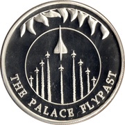 50 Pence - Elizabeth II The Palace Flypast, United Kingdom, 2002 reverse image