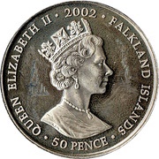 50 Pence - Elizabeth II Royal Tour Of Britain obverse image