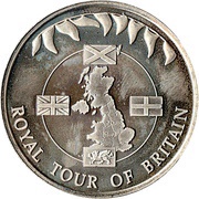 50 Pence - Elizabeth II Royal Tour Of Britain, United Kingdom, 2002 reverse image