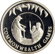 50 Pence - Elizabeth II Commonwealth Games, United Kingdom, 2002 reverse image