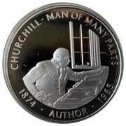50 Pence - Elizabeth II Churchill - Author, United Kingdom, 2005 reverse image