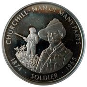 50 Pence - Elizabeth II Churchill - Soldier, United Kingdom, 2005 reverse image