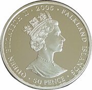 50 Pence - Elizabeth II Churchill - Statesman; Silver Proof obverse image