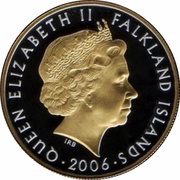 50 Pence - Elizabeth II Queen Elizabeth and floral wreath obverse image