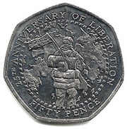 50 Pence - Elizabeth II Liberation, United Kingdom, 2007 reverse image
