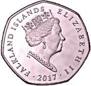 50 Pence - Elizabeth II Penguin carol-singers; Piedfort obverse image