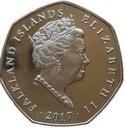 50 Pence - Elizabeth II Northern Rockhopper obverse image