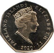 50 Pence - Elizabeth II Southern Rockhopper obverse image