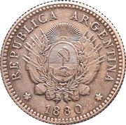 2½ Pesos / ½ Argentino Pattern obverse image