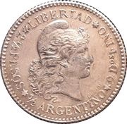 2½ Pesos / ½ Argentino Pattern reverse image