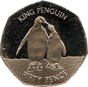 50 Pence - Elizabeth II King Penguin, United Kingdom, 2017-2021 reverse image