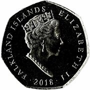 50 Pence - Elizabeth II King Penguin obverse image