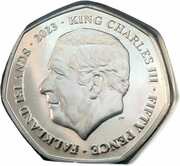 50 Pence - Charles III Christmas Penguins obverse image