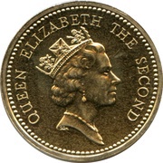 1 Pound - Elizabeth II 3rd portrait obverse image