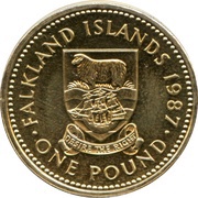 1 Pound - Elizabeth II 3rd portrait, United Kingdom, 1987-2000 reverse image