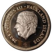 1 Pound - Charles III Coat of Arms obverse image