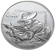 2 Pounds - Elizabeth II Commonwealth Games-Shooting, United Kingdom, 1986 reverse image