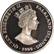 2 Pounds - Elizabeth II Sir Ernest Henry Shackleton; Silver proof issue obverse image