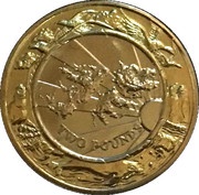 2 Pounds - Elizabeth II Millennium, United Kingdom, 1999 reverse image
