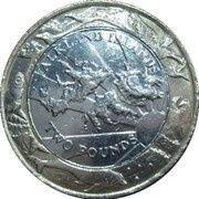 2 Pounds - Elizabeth II Wildlife, United Kingdom, 2003 reverse image