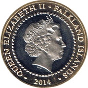 2 Pounds - Elizabeth II Battle of the Falkland Islands obverse image